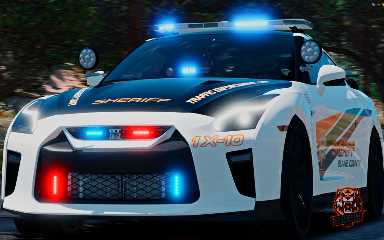 [模拟器] 2018日产gtr r35警车模组els替换式_单机游戏热门视频