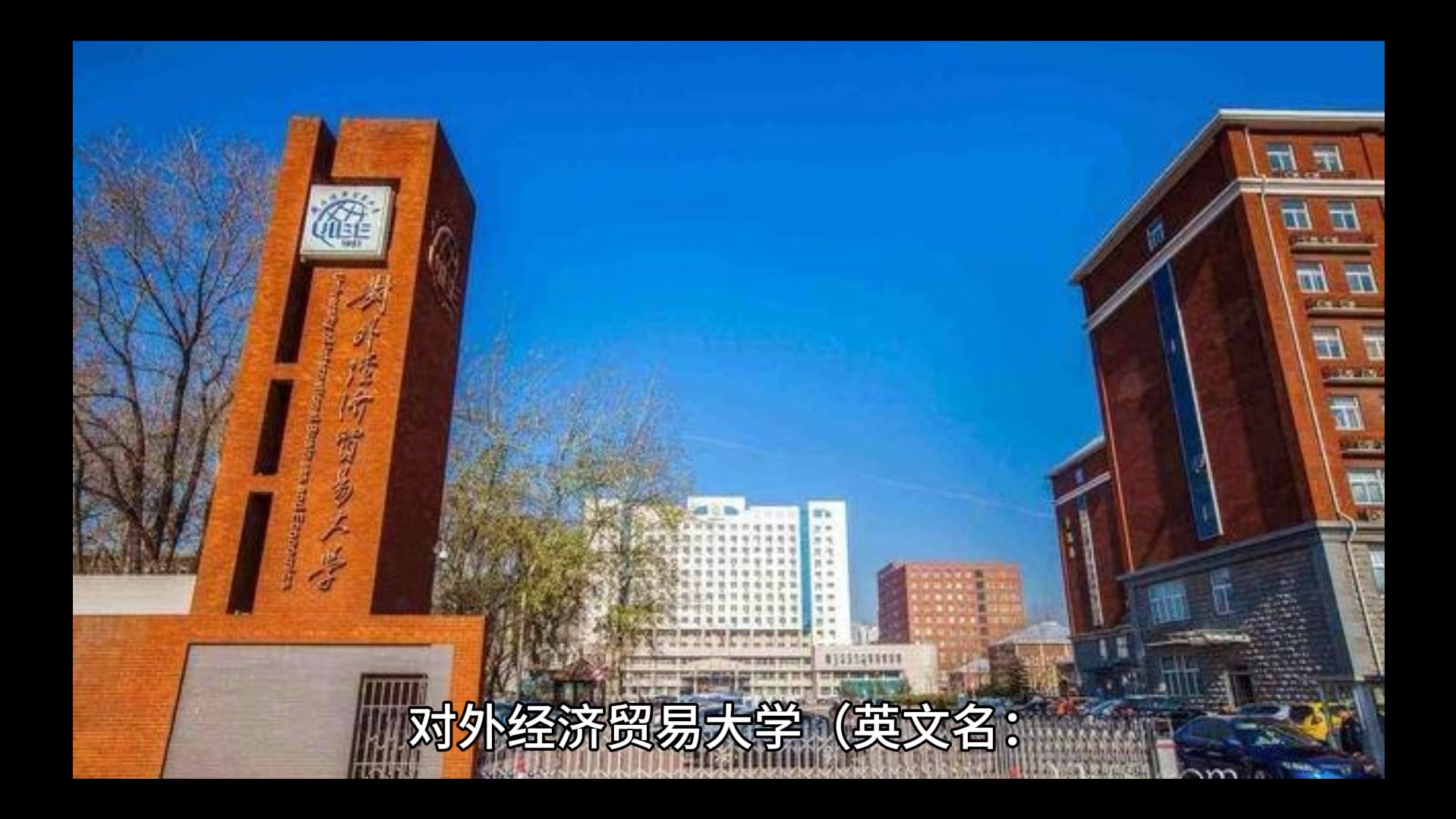 对外经济贸易大学简单介绍