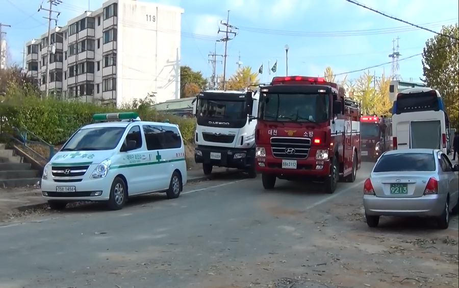 韓國消防車出警全過程