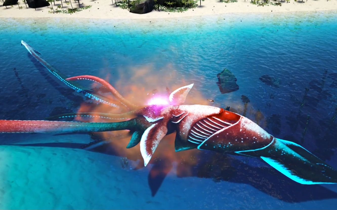 方舟奇特恐龙--第32期,如此巨大的泰坦巨鱿,各位有见过吗?