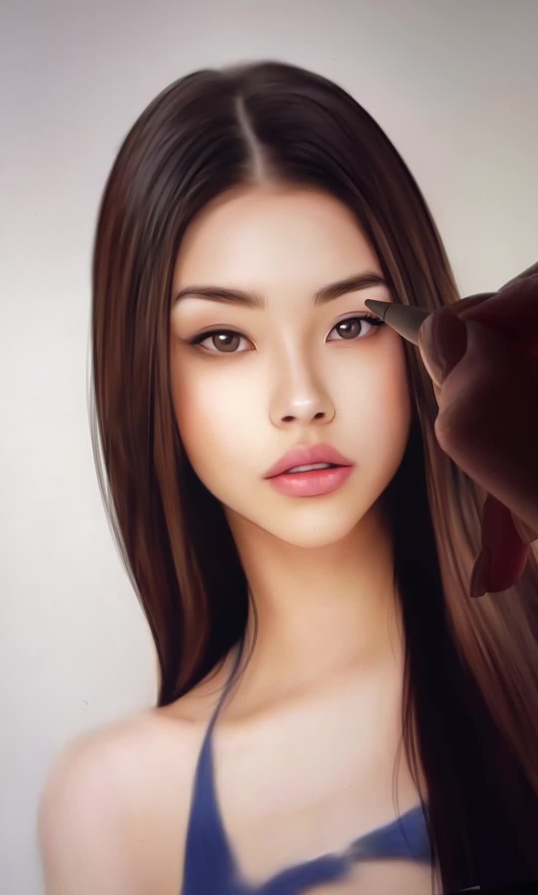 procreate绘制真实肖像,简直比照片还真!