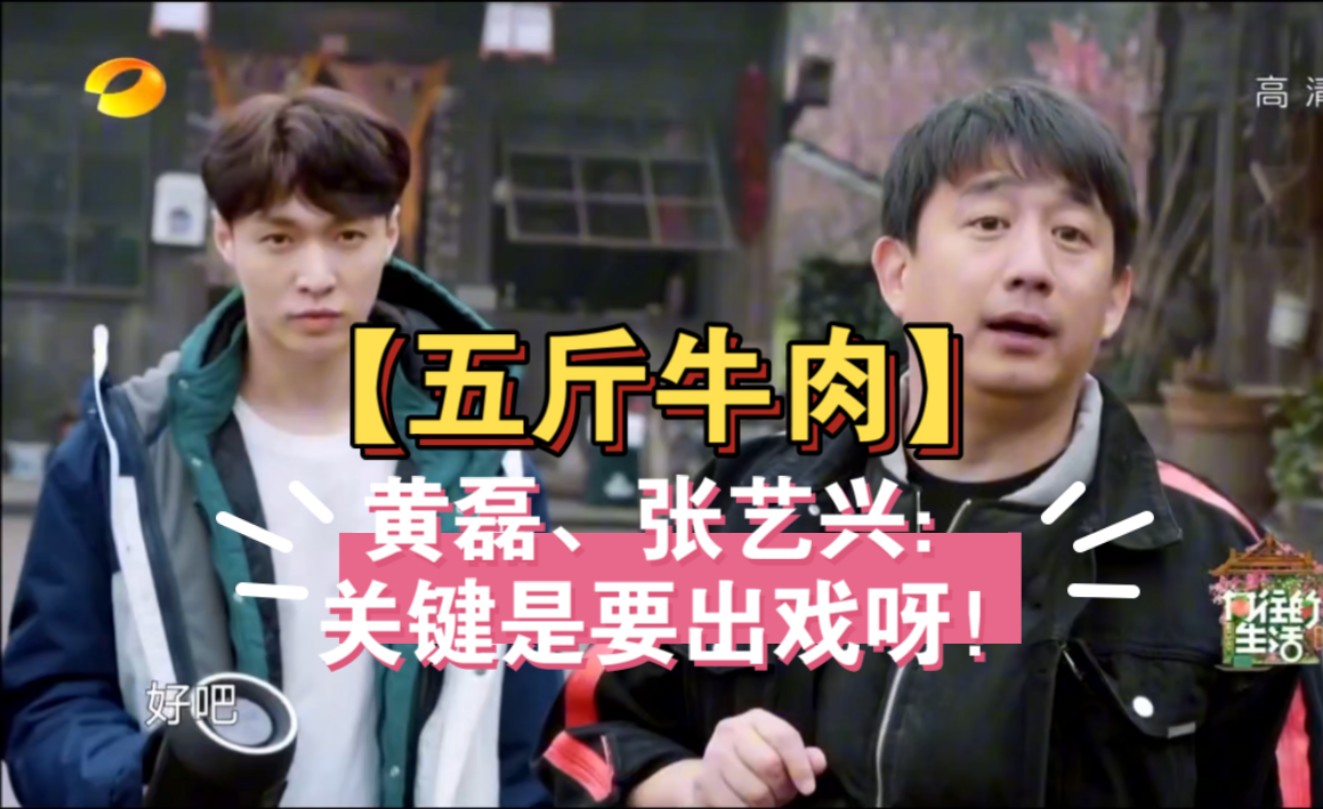 黄磊,张艺兴:关键是要出戏呀~【五斤牛肉】