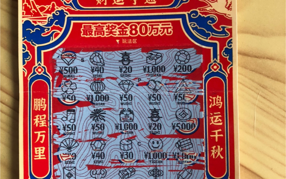 每天一张刮刮乐之喜相逢