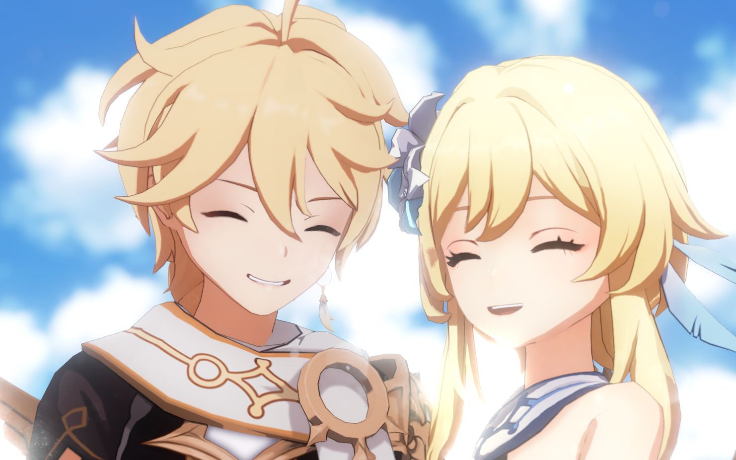 空&荧 mmd ∮ 隐羞思春期_哔哩哔哩_bilibili