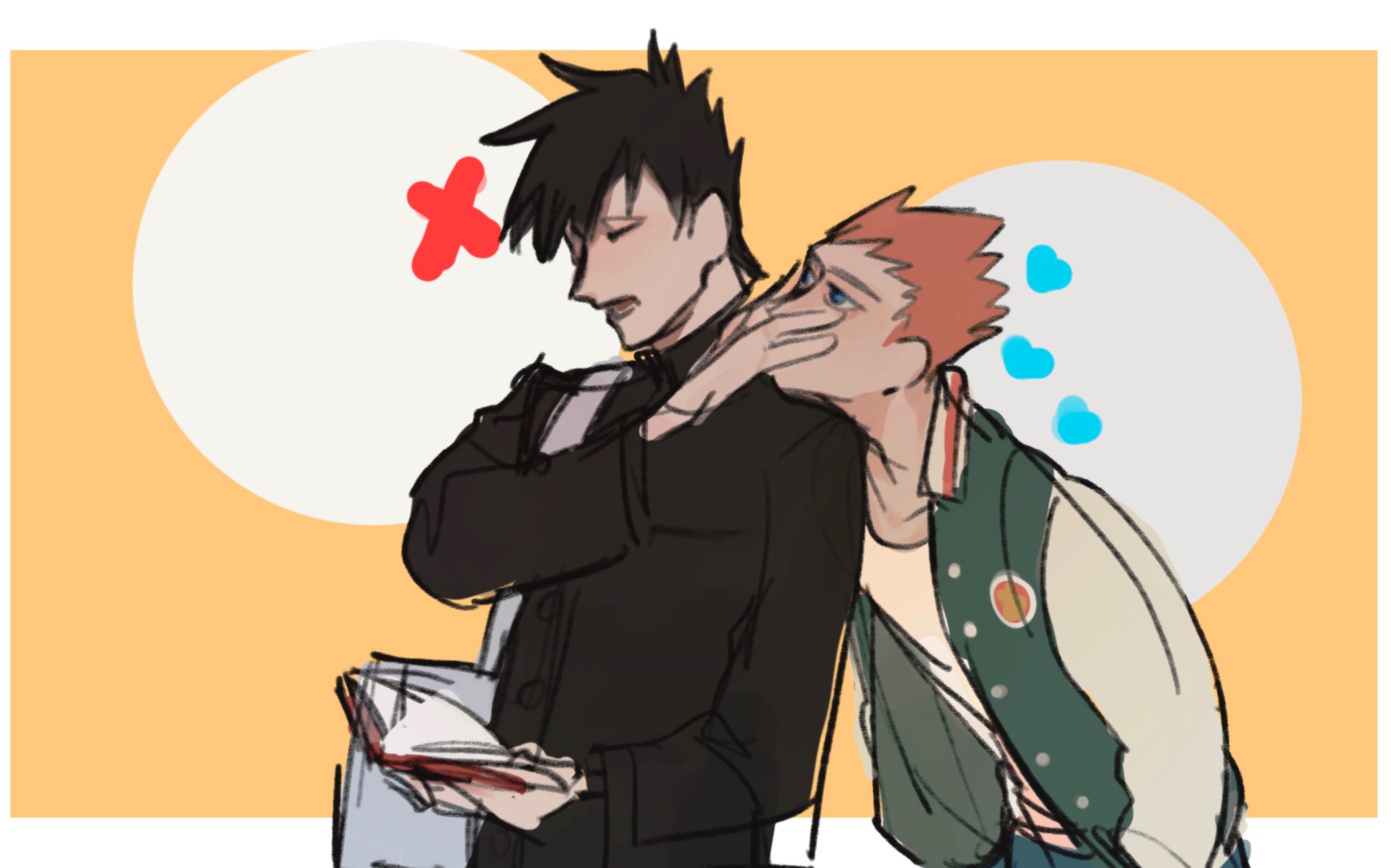 【将律】摸鱼百分百(procreate过程)_哔哩哔哩_bilibili