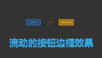 流动边框的按钮特效