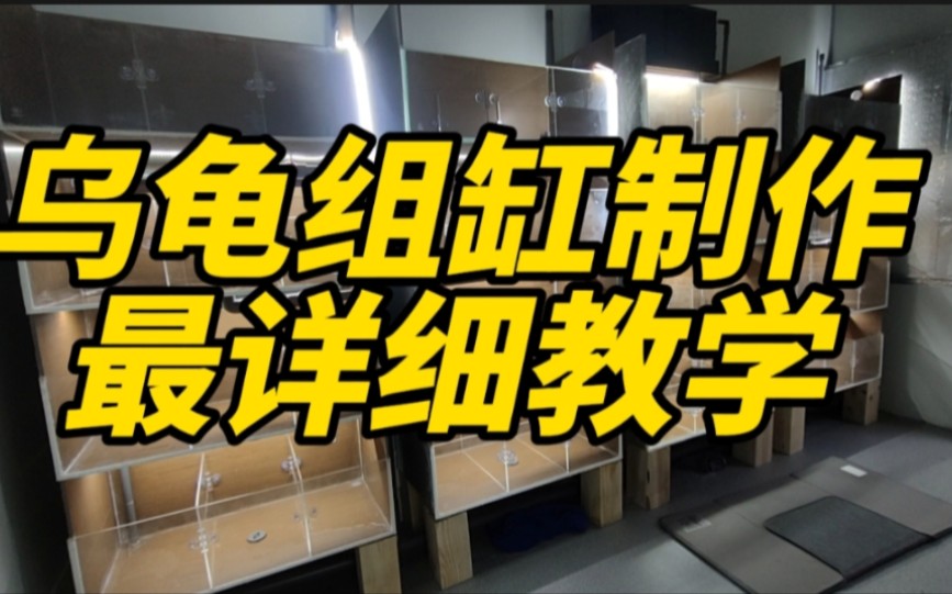 养乌龟四层组缸制作最详细教学,带各种龟缸配件一览表看完就会.哔哩哔哩bilibili