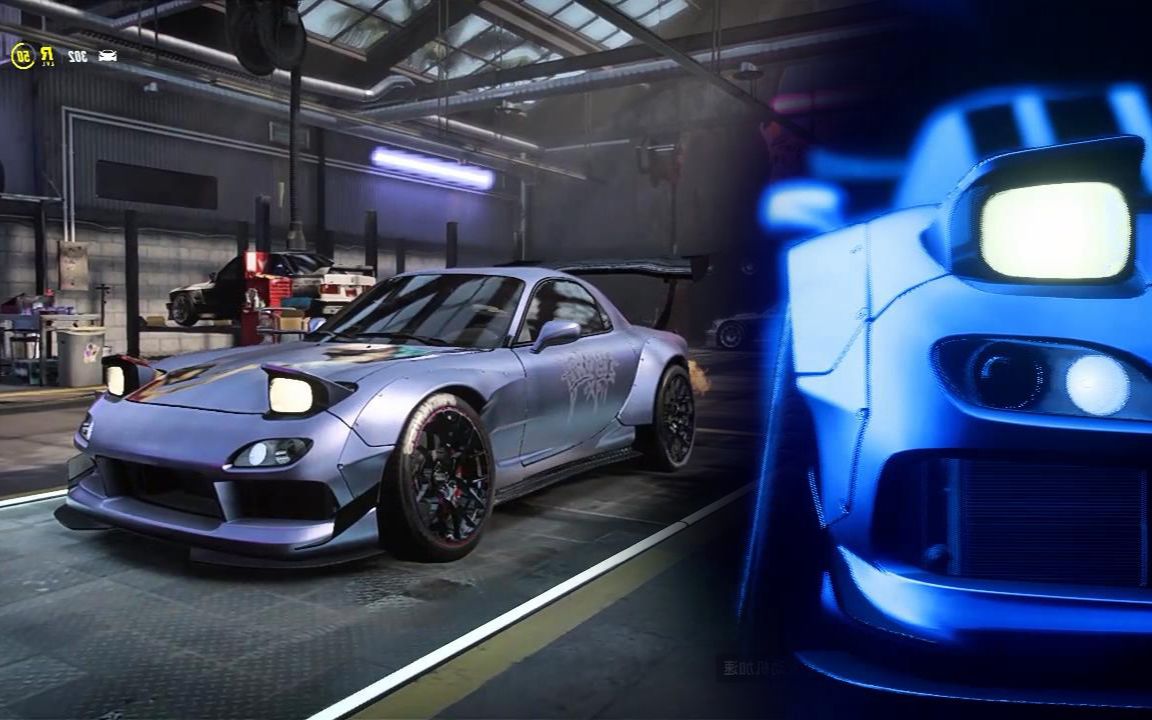 【你悠悠哥】nfs21跳灯转子rx-7新手村漂移第一期!_哔哩哔哩_bilibili