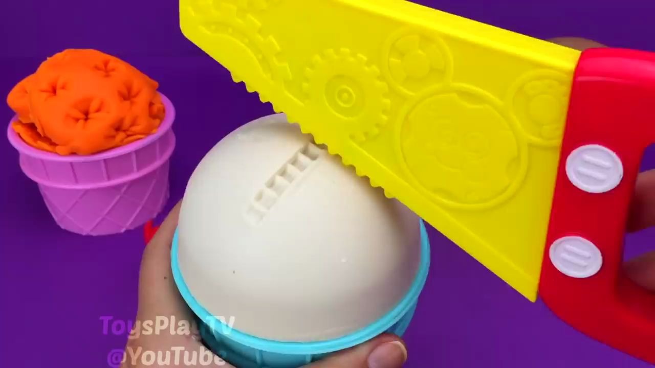 [图]4 Colors Play Doh Ice Cream Cups PJ Masks Chupa Chups Surprise Toys Yowie Flappy