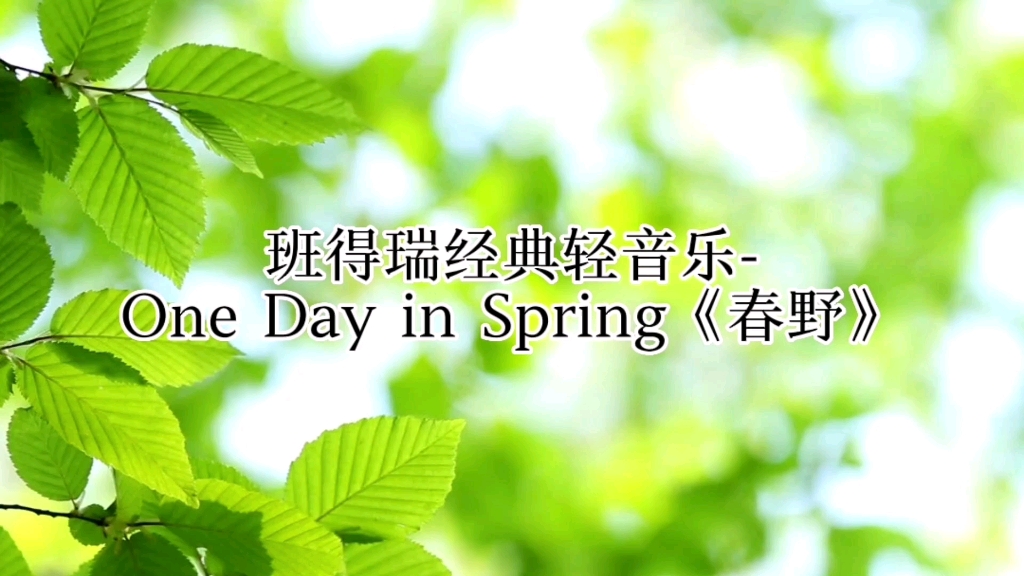 [图]班得瑞经典轻音乐-One Day in Spring《春野》