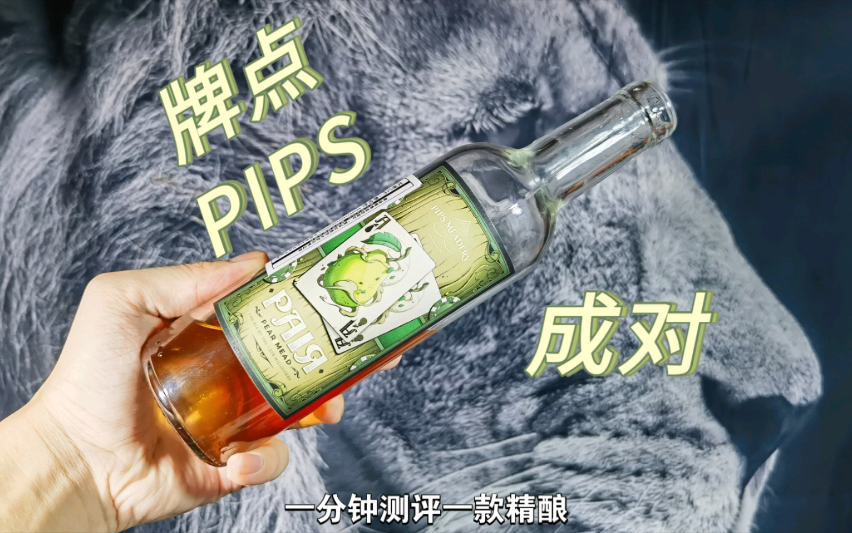 精酿啤酒蜂蜜酒入门推荐!牌点(pips)成对梨蜜酒测评哔哩哔哩bilibili