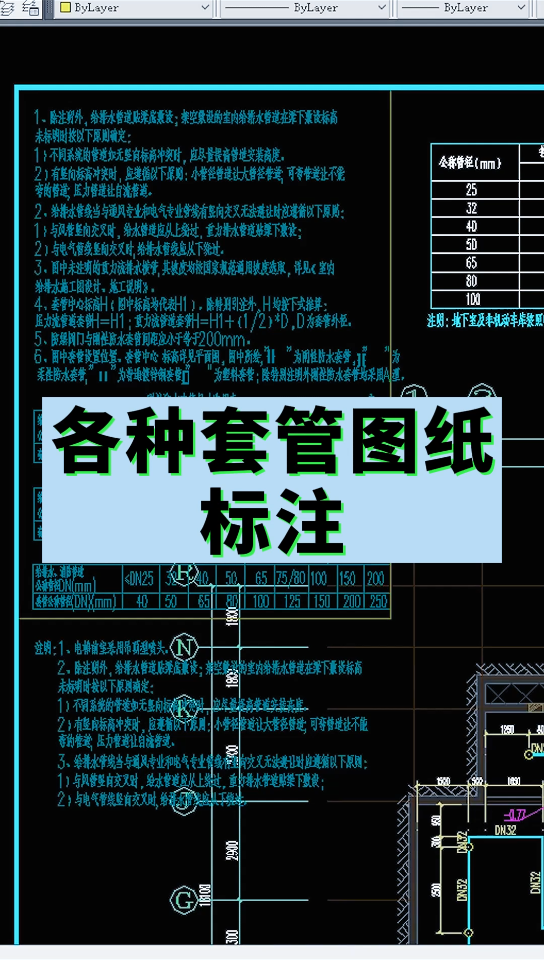 各种套管图纸标注哔哩哔哩bilibili