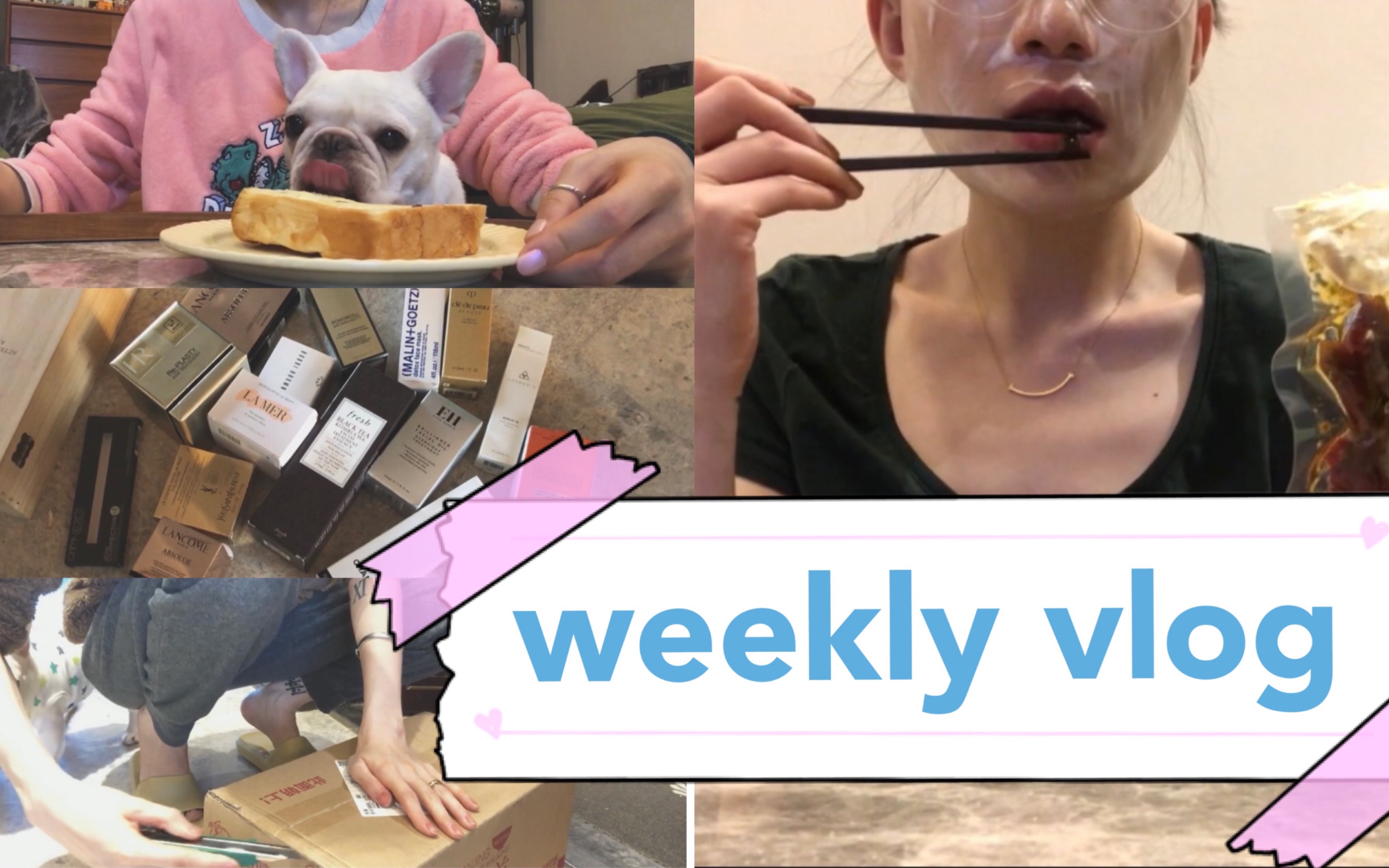 weekly vlog#11. 断舍离进度 拆快递 快手美食 成年人竟然会被感冒击倒~狗狗又住院了哔哩哔哩bilibili