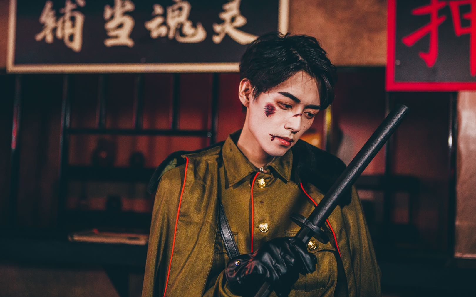 见过最帅的鬼屋npc#   说一声欢乐谷最帅鬼不过分吧!