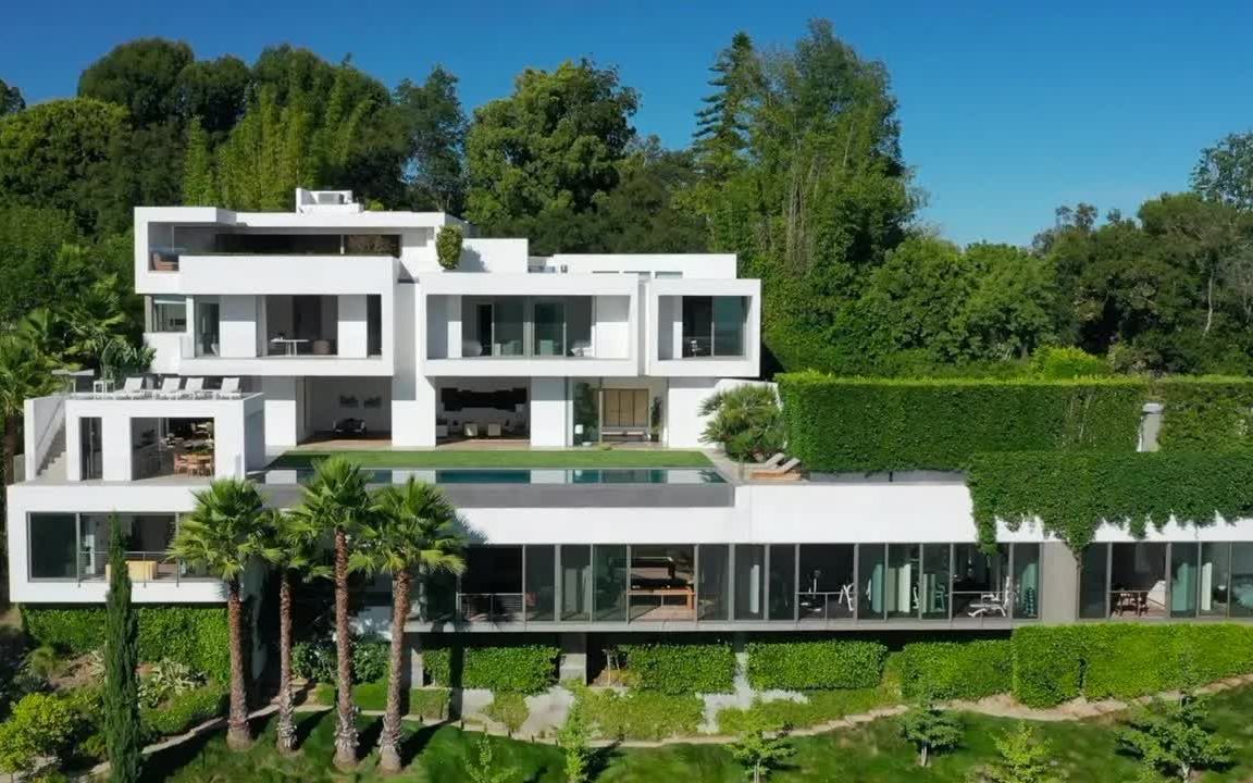 luxury bel air mansion with infinity pool