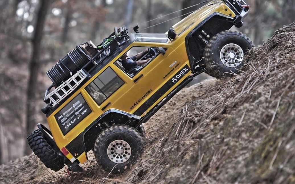 【户外攀爬】rc遥控攀爬车 scx10 ii 吉普jeep 切诺基 攀岩走石