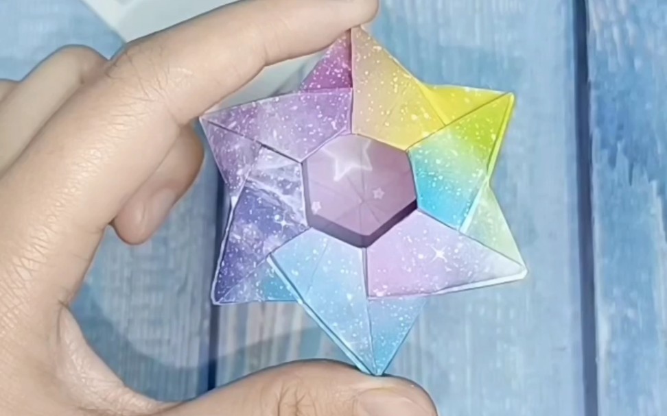 六芒星收纳盒折纸教程视频