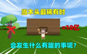 Video herunterladen: 迷你世界：当迷你木头最稀有时！一栋木头房价值10亿，是真的吗？