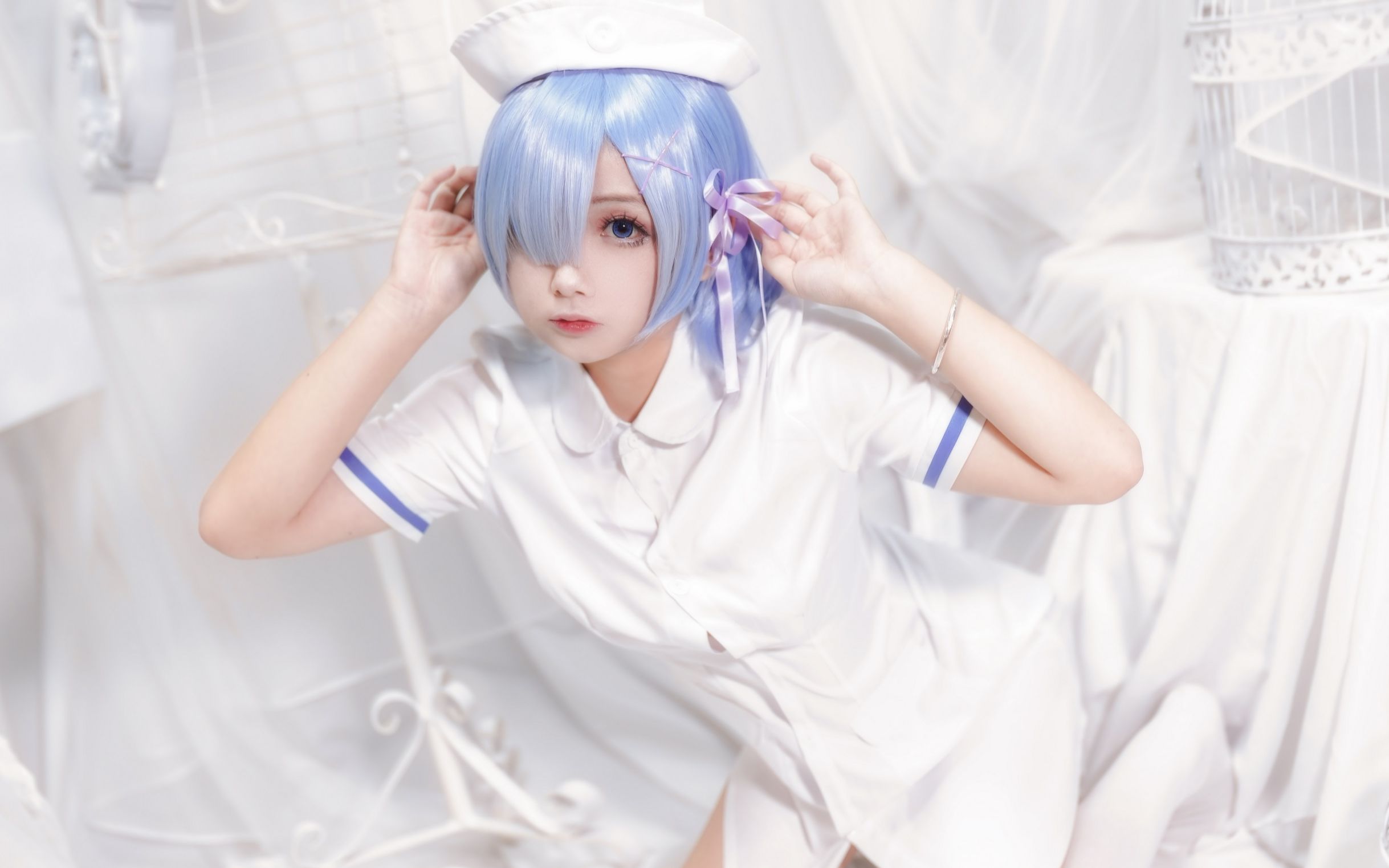 【日奈娇】Cosplay护士蕾姆!亲你一下病快点好起来吧(啾...)哔哩哔哩bilibili