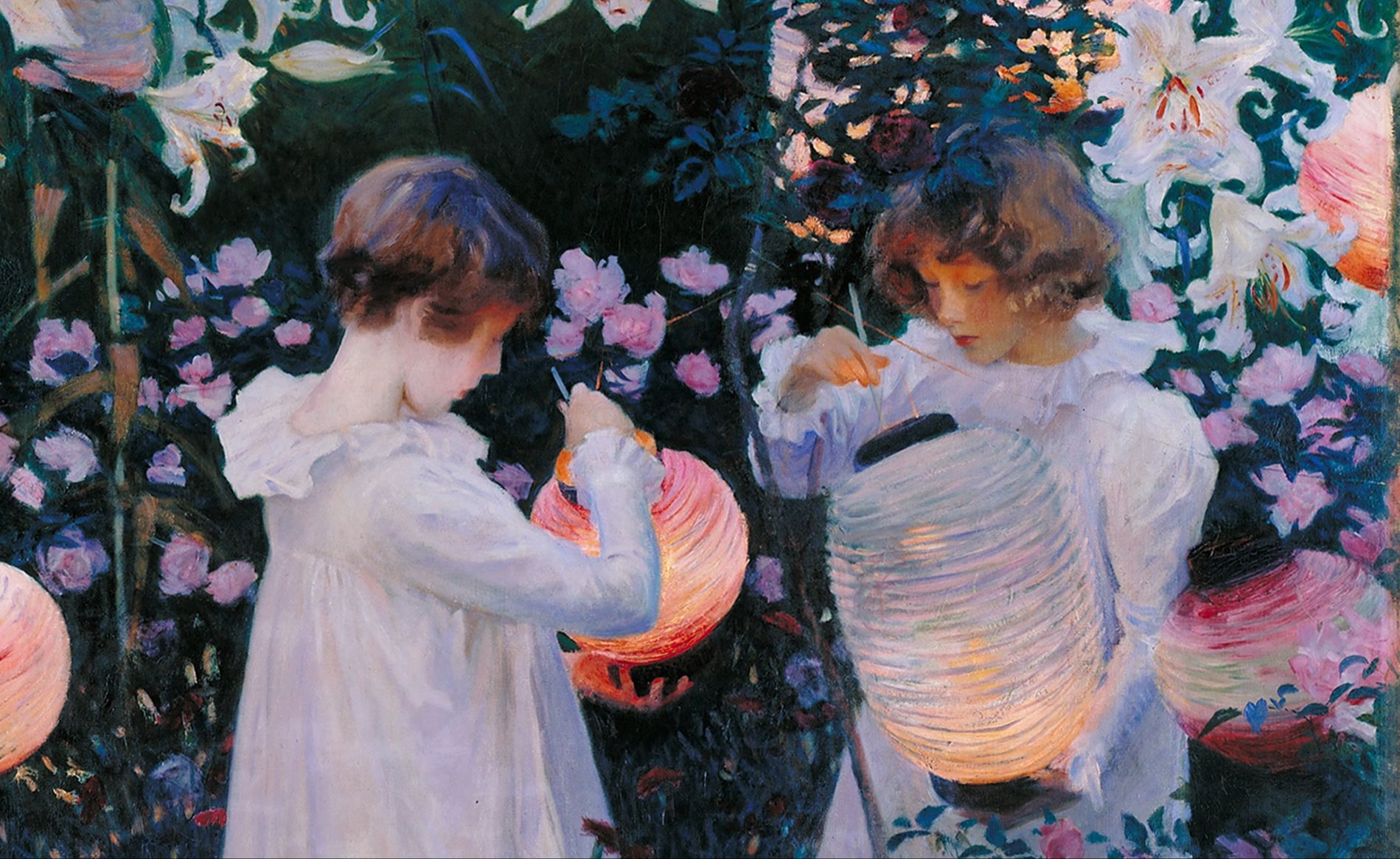 art 世界名画|石竹,百合,玫瑰