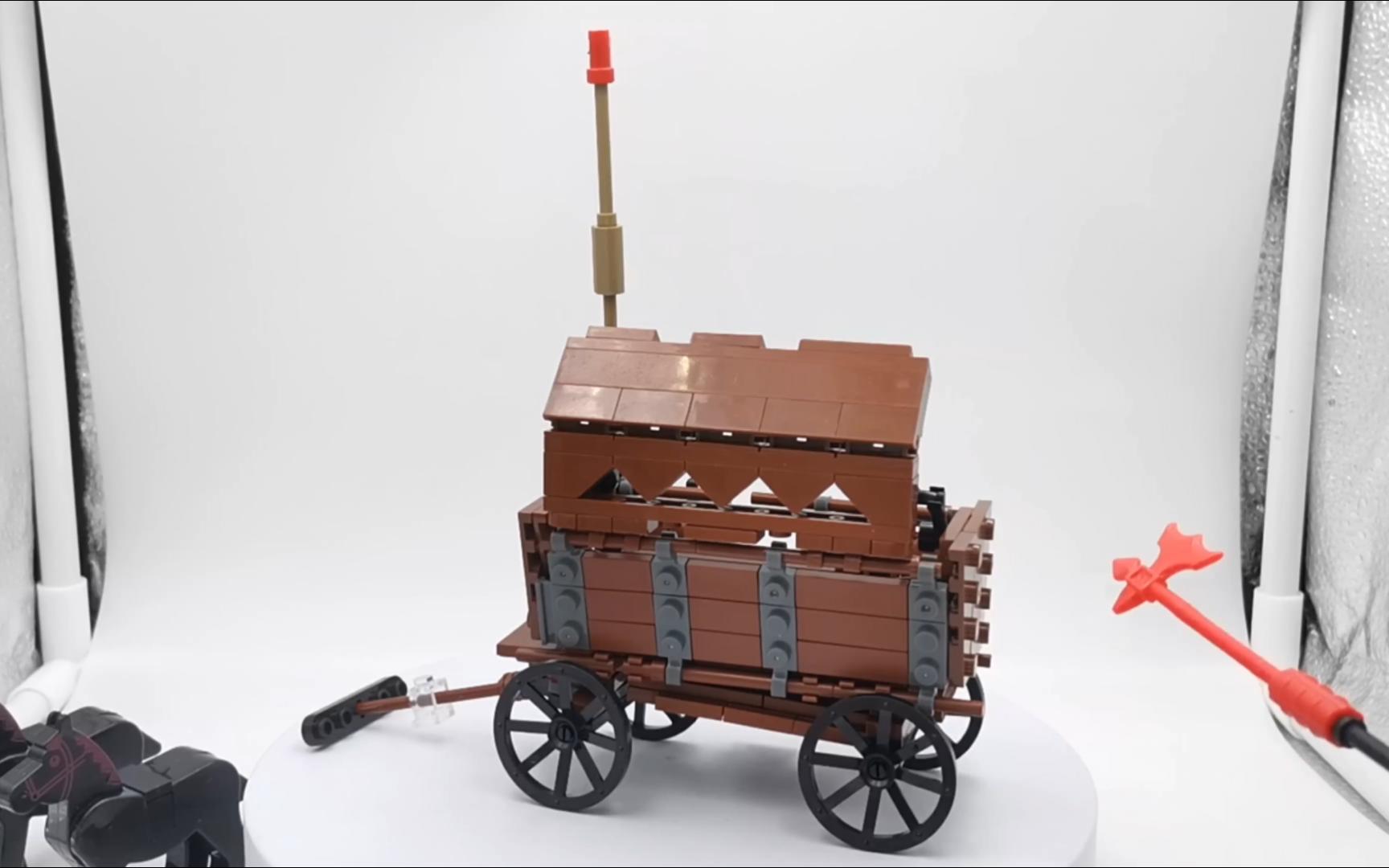 杨杰士卡狂喜 胡斯战车实体化完成丨乐高moc 丨高可动性丨中世纪的主