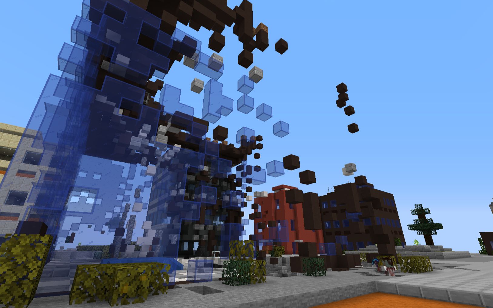 我的世界惊变100天1:初来城市,采集资源,准备建造避难所!