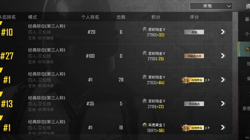 pubg铂金段位图片图片