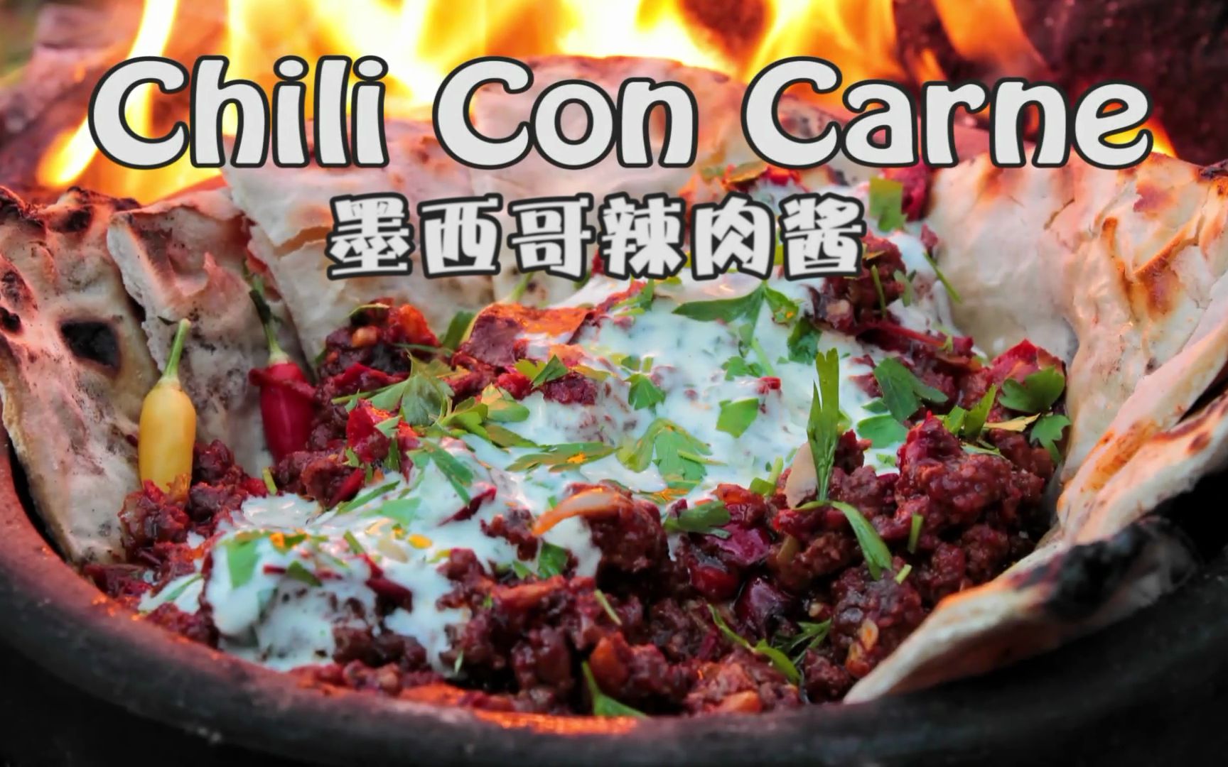 【soso字幕组】野外厨房 墨西哥辣肉酱 asmr @sofronio #阿尔马桑厨房