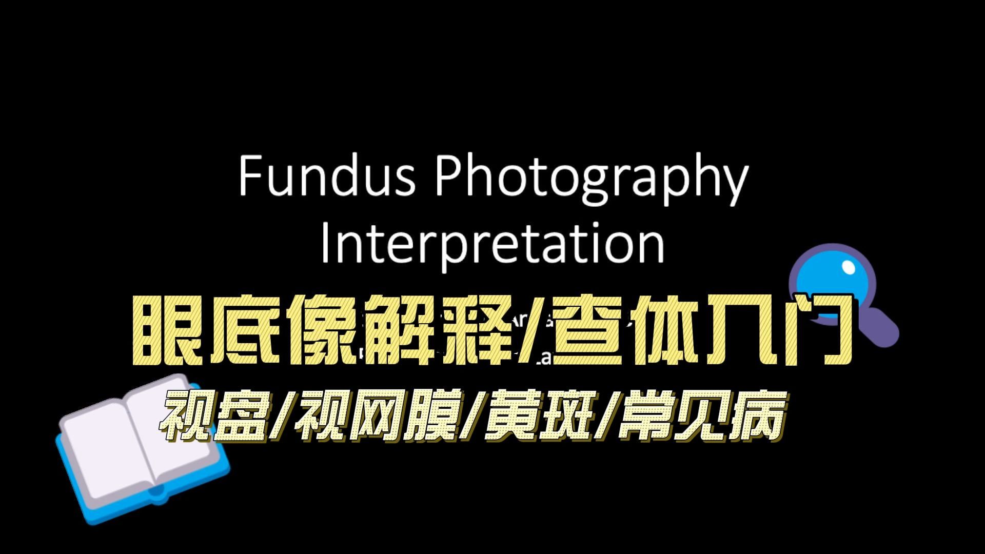 【中英双字】【眼底查体入门】【读图入门】Fundus Photography Interpretation哔哩哔哩bilibili