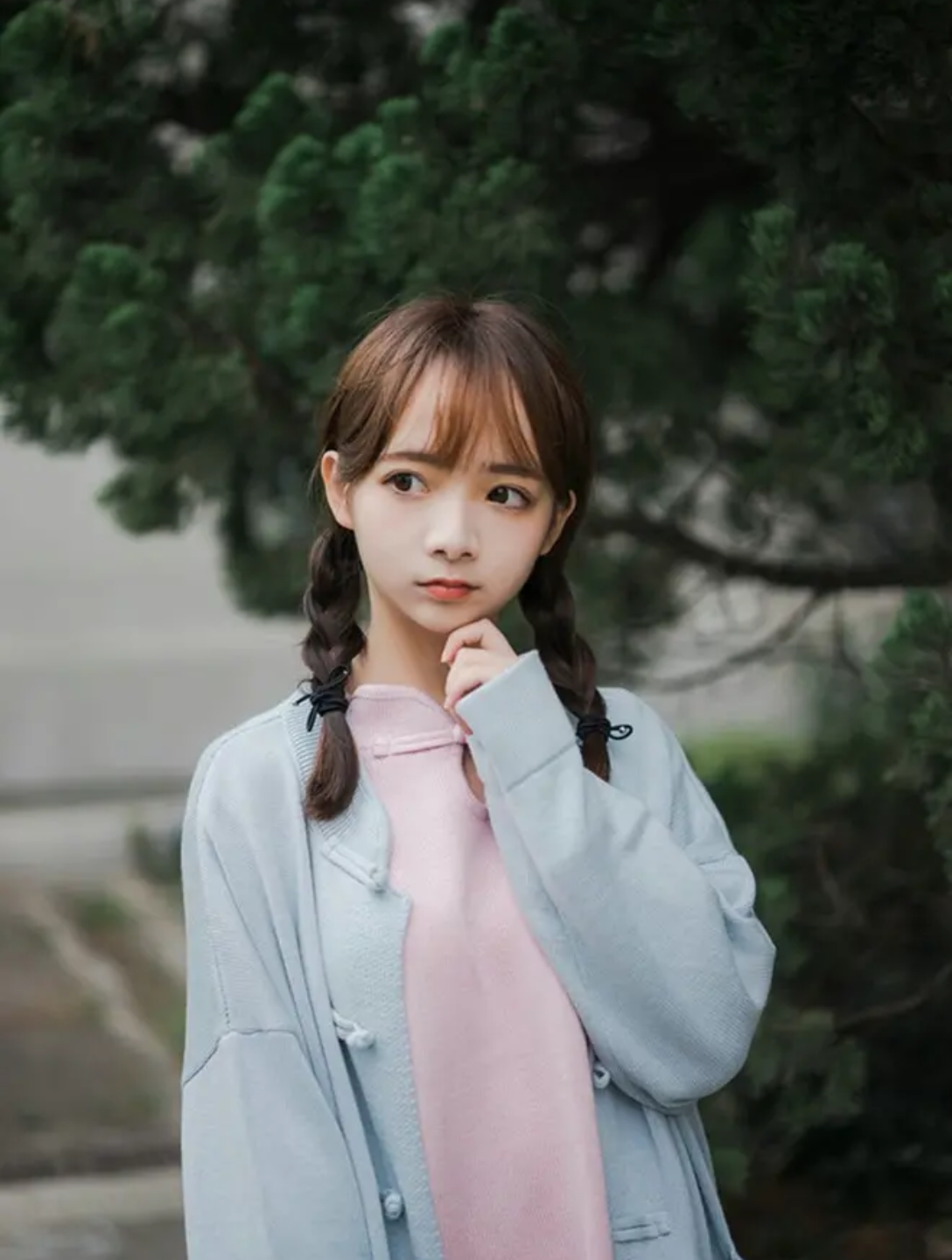 复古麻花辫南方姑娘文艺小清新可爱甜美写真_哔哩哔哩 (゜-゜)つロ