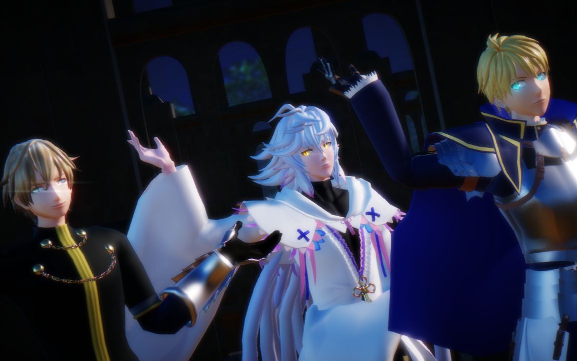 【fgo mmd】三巨頭的極樂淨土【梅林舊劍高文】