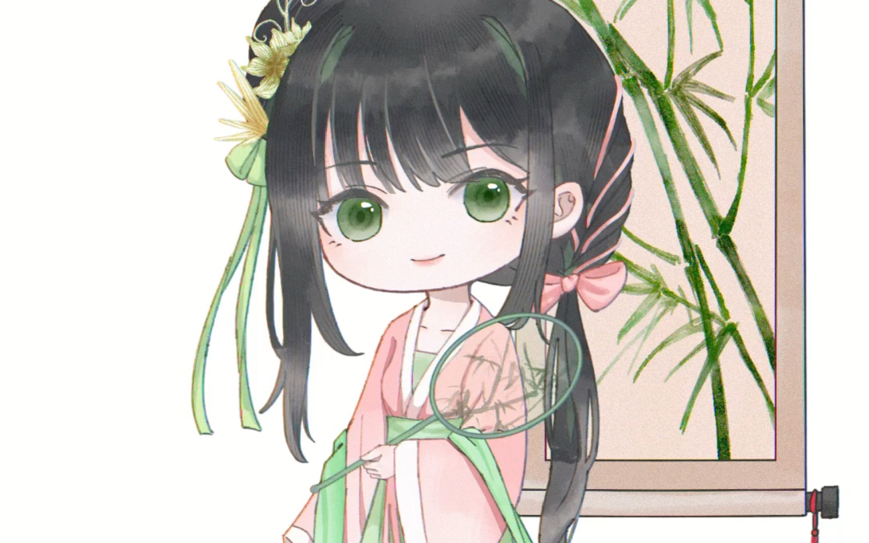 两只古风小女孩