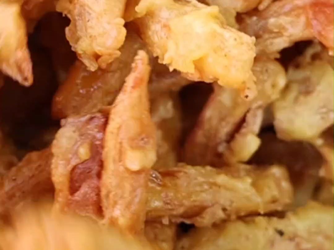 看见枣庄│年味渐浓 "过油"食品走起 寓意越过越有#炸酥菜#山东乡村