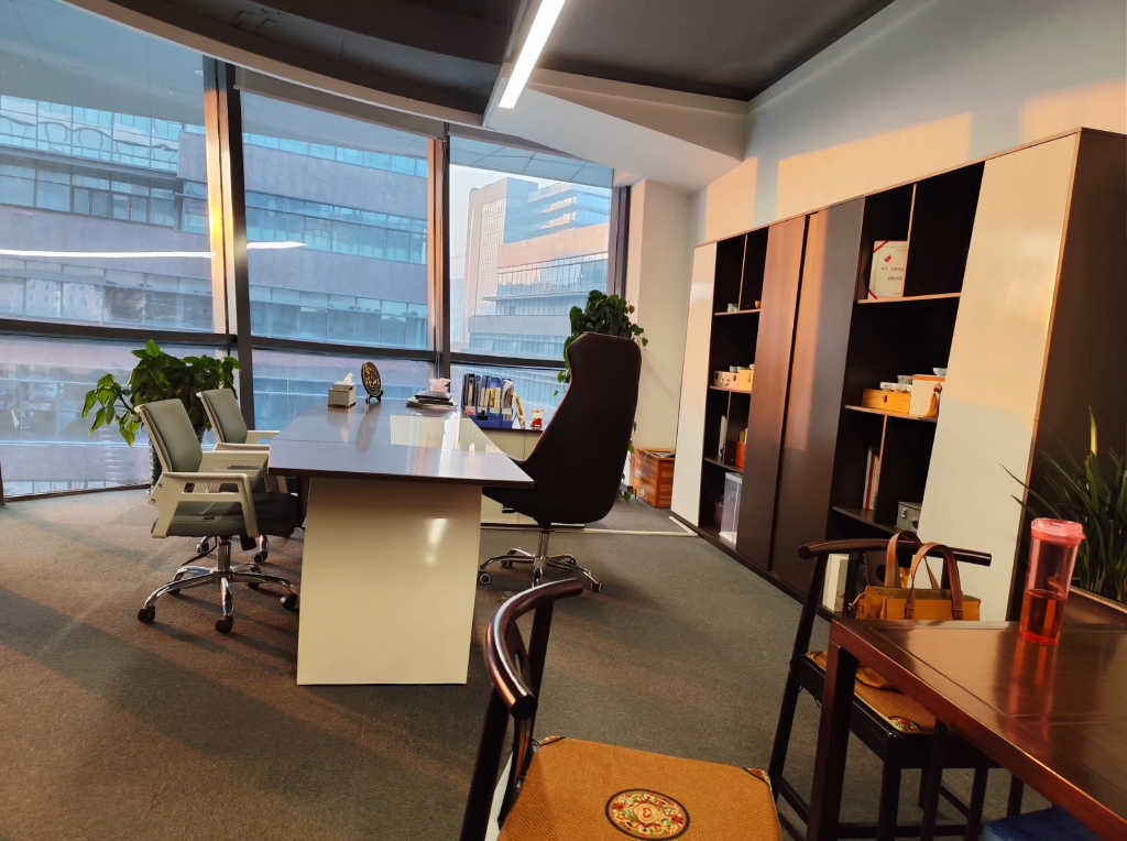 董事长办公室,视野开阔,风景美好,科创氛围浓厚,凭风起,扶摇直上九万