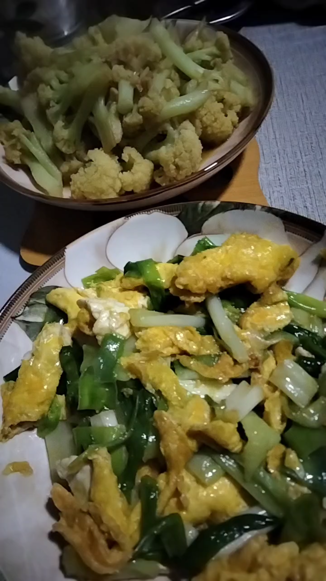 晚饭两个菜