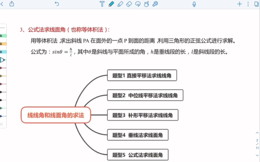 高中数学 立体几何专题:线线角和线面角的5种求法归纳总结(上)(直接平移法、中位线平移法、补形平移法)哔哩哔哩bilibili