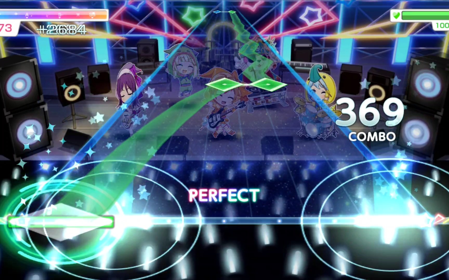 真就歪歪扭扭的线(绿)条 『bang dream!