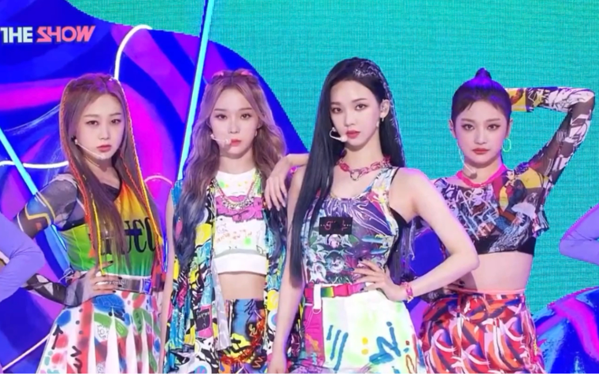 sm女团aespa出道曲black mamba the show舞台