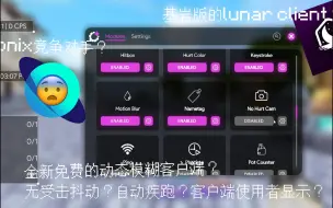 Download Video: 全新基岩版客户端Lyra Client！动态模糊，无受击抖动，自动疾跑，碰撞箱显示？！