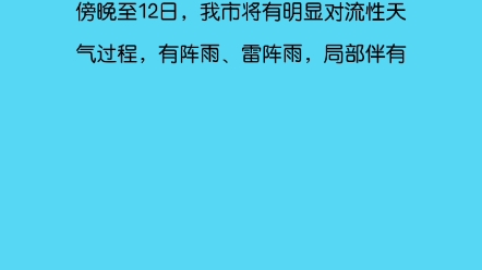 阵雨+雷暴大风,商丘发布《重要天气报告》哔哩哔哩bilibili