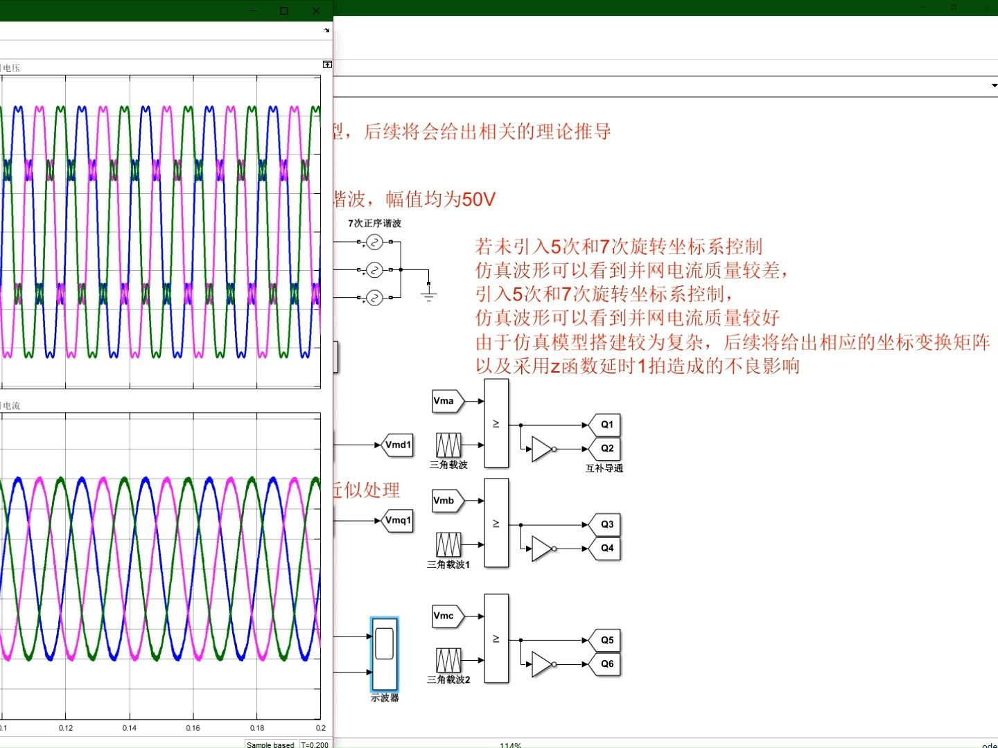 多同步旋转坐标系下并网逆变器电网电压背景谐波抑制及Simulink仿真模型搭建哔哩哔哩bilibili