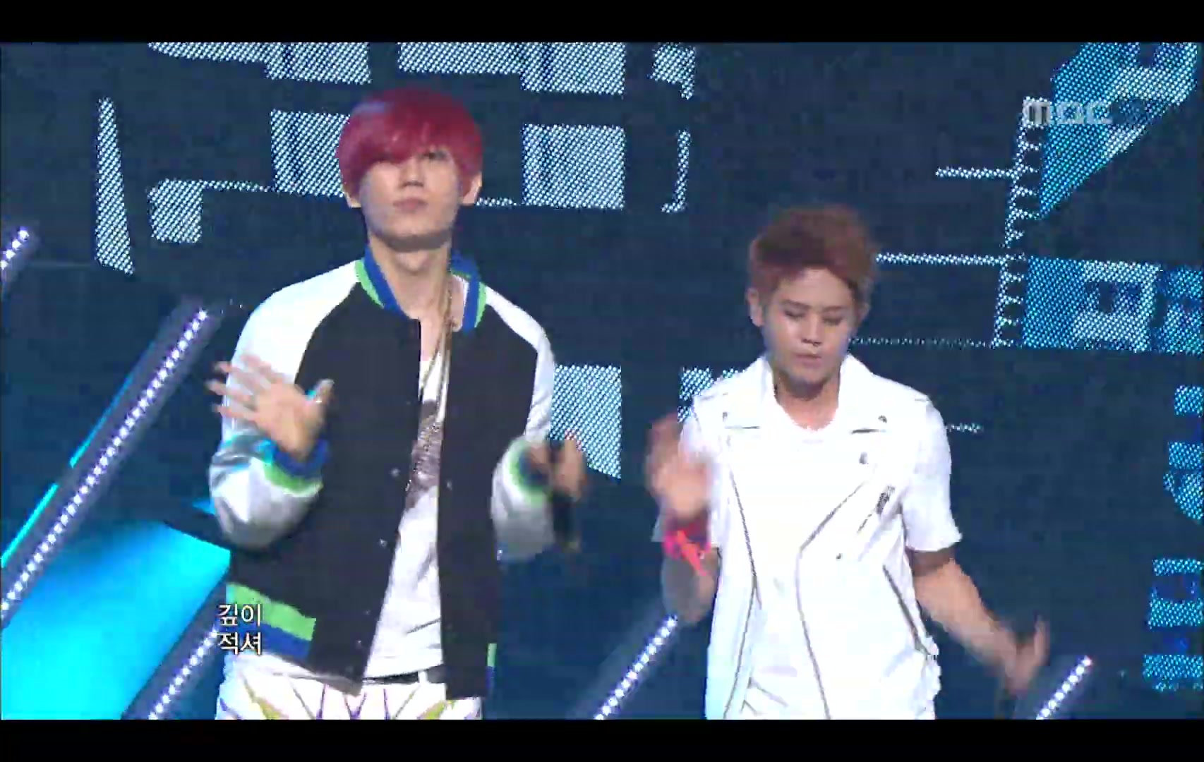 [图]（K-POP现场）BEAST - 《Beautiful Night》, Music Core 20120804