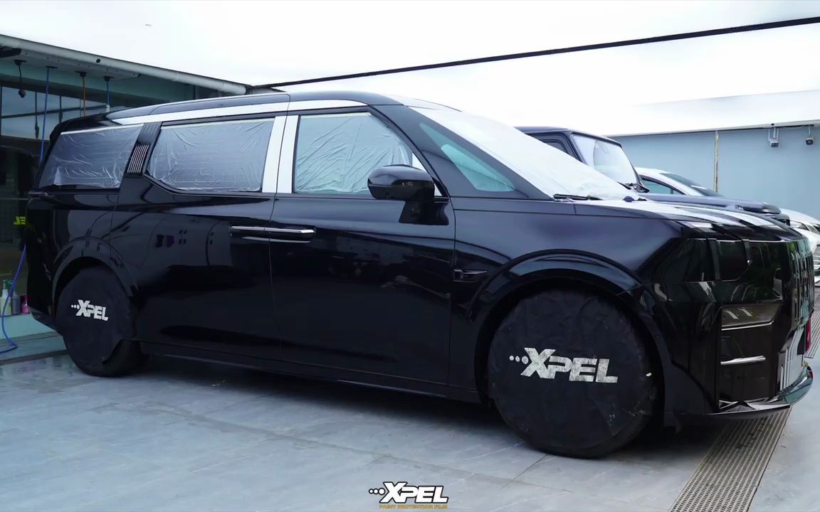 xpel西安汽车贴膜极氪009装贴隐形车衣案列