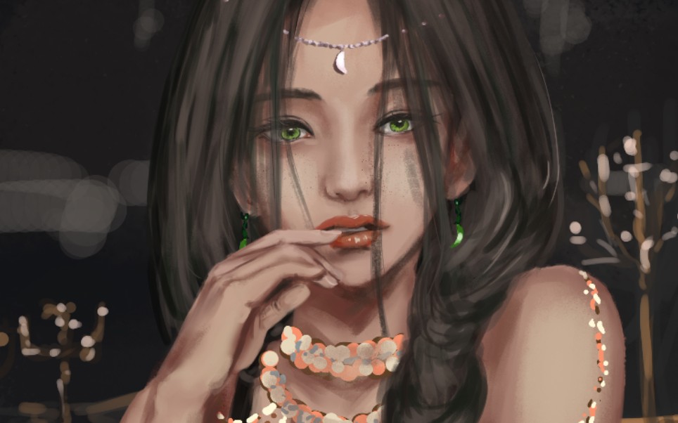 活动作品ps绘画过程临摹练习wlop风铃公主