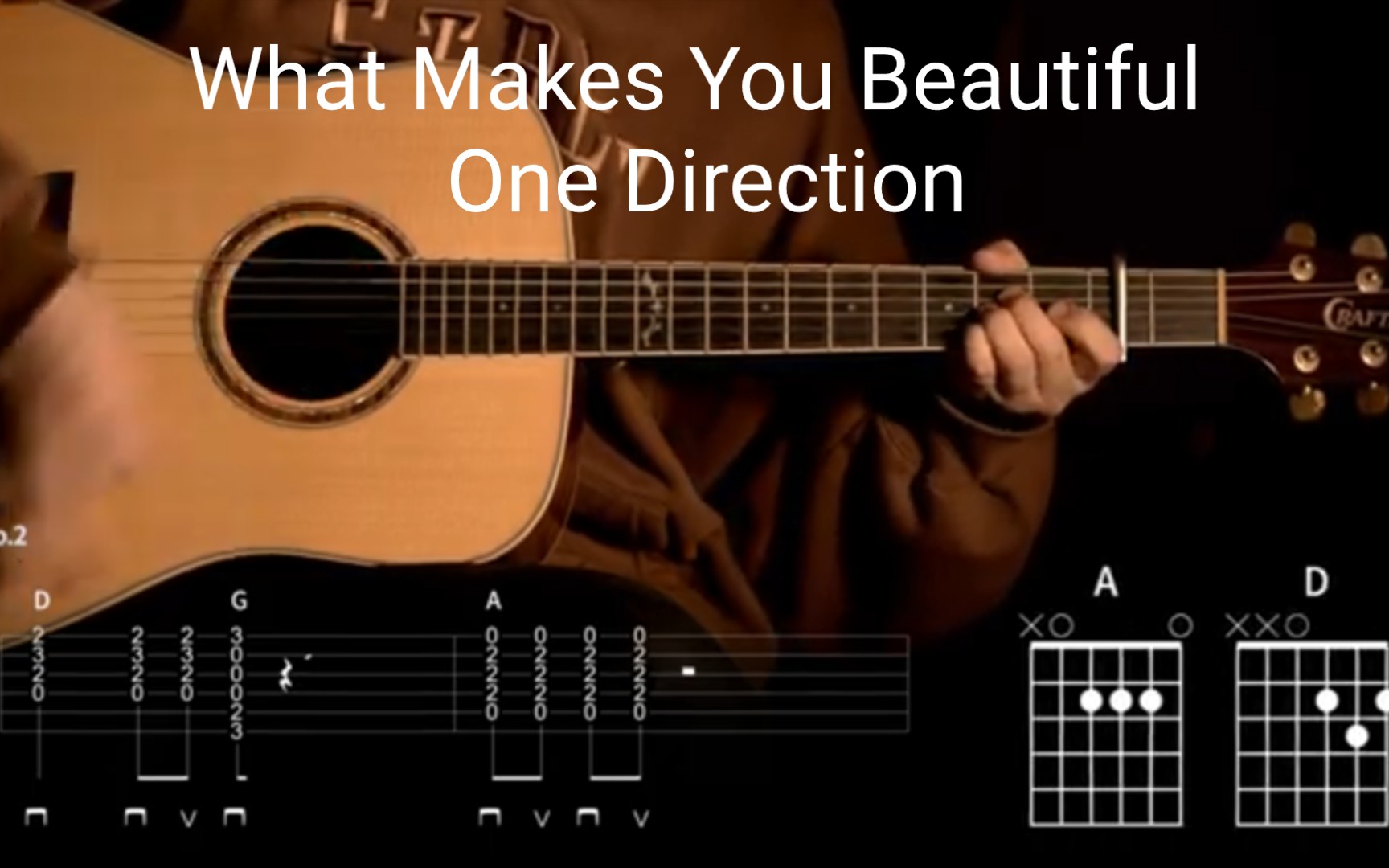 [图][ What Makes You Beautiful ] -- One Direction 吉他弹唱教学