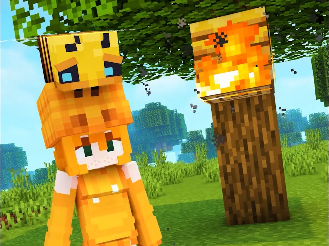 Oxy SAVES BEES in Minecraft!单机游戏热门视频