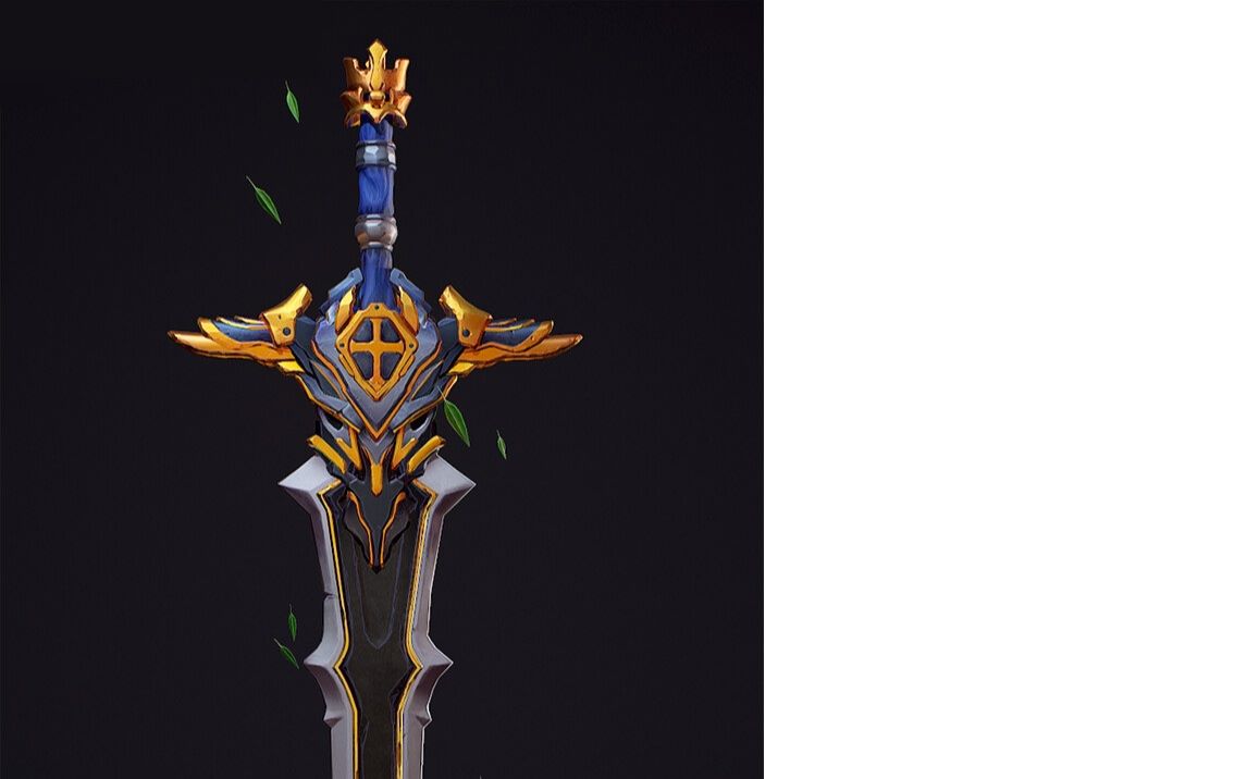 maya建模入门教程之黄金圣剑