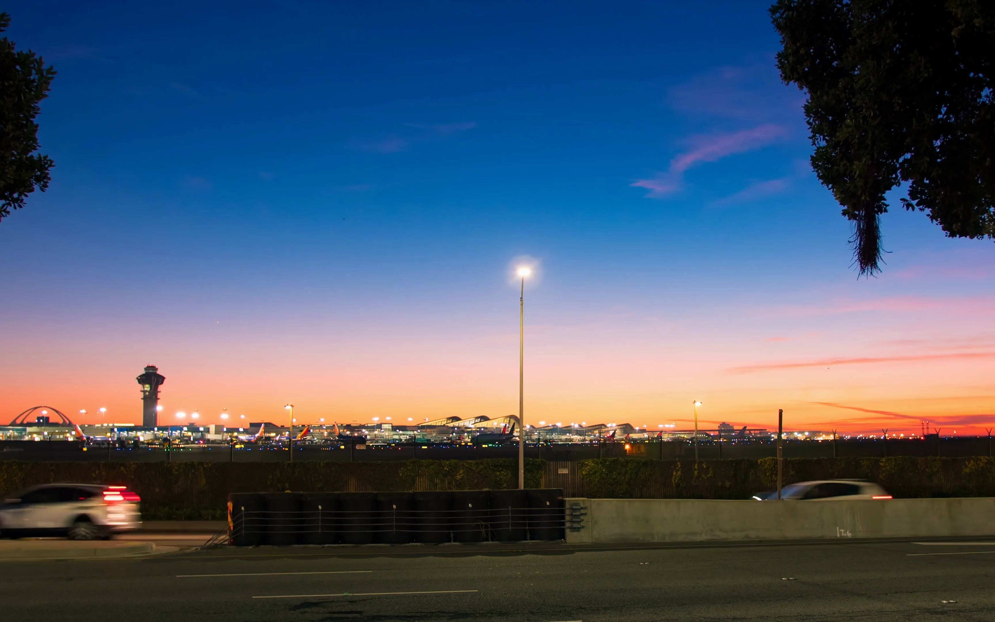 空镜视频素材 飞机机场飞行航班傍晚素材分享