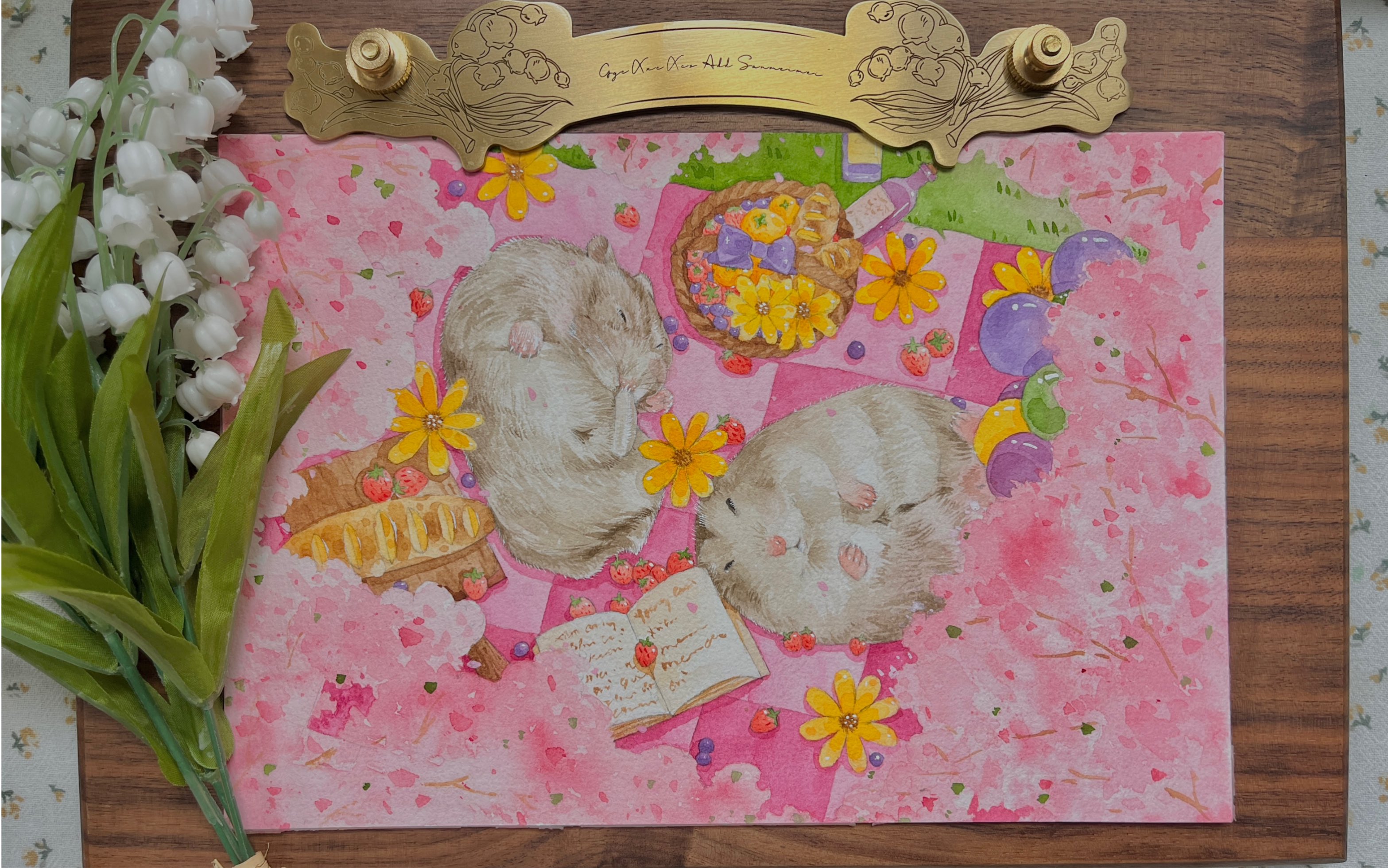 【水彩仓鼠】小仓鼠——小屎(绘画过程)