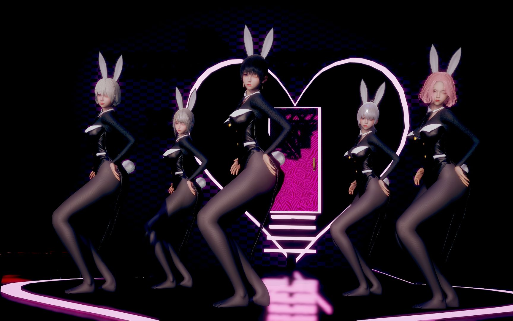 【mmd】【hs2女团】nobady